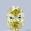 0.33 Ct. Fancy Intense  Yellow Oval Lab Grown Diamond