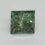 2.11 Ct. Fancy Vivid Pacific Green Princess Lab Grown Diamond