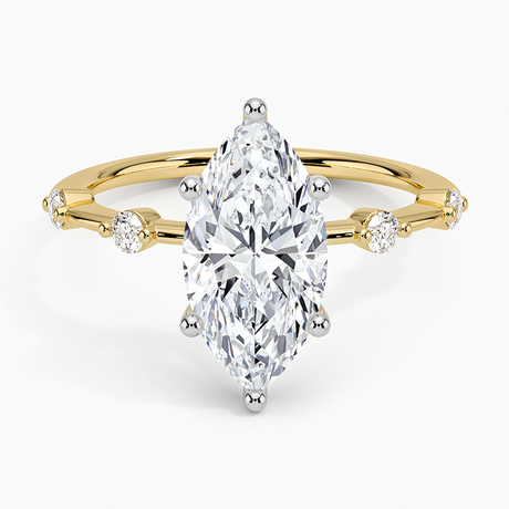 Two Tone Engagement Ring