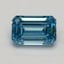 0.55 Ct. Fancy Vivid Blue Emerald Lab Grown Diamond