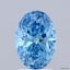 1.50 Ct. Fancy Vivid Blue Oval Lab Grown Diamond