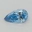 0.44 Ct. Fancy Vivid Blue Pear Lab Grown Diamond