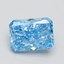 1.54 Ct. Fancy Vivid Blue Radiant Lab Grown Diamond