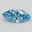 0.81 Ct. Fancy Vivid Blue Marquise Lab Grown Diamond
