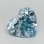 5.29 Ct. Fancy Vivid Blue Heart Lab Grown Diamond