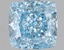 1.61 Ct. Fancy Vivid Blue Cushion Lab Grown Diamond