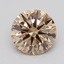 1.39 Ct. Light  Brown Round Lab Grown Diamond