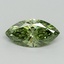1.03 Ct. Fancy Vivid Green Marquise Lab Grown Diamond