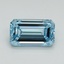 2.67 Ct. Fancy Intense Blue Emerald Lab Grown Diamond