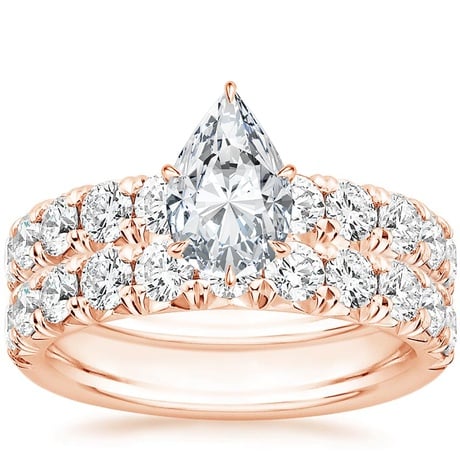 14K Rose Gold Ellora Diamond Bridal Set