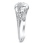 The Adrienne Ring, smalltop view on a hand