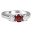 Modern Ruby Vintage Ring