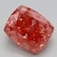 4.31 Ct. Fancy Vivid Pink Cushion Lab Grown Diamond