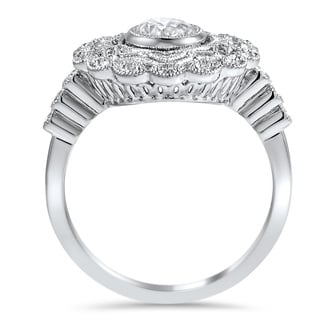 Custom Lacy Halo Ring