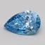 1.01 Ct. Fancy Vivid Blue Pear Lab Grown Diamond