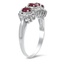 The Annalee Ring, smalltop view on a hand
