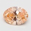3.01 Ct. Fancy Vivid Pink Orange Oval Lab Grown Diamond