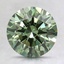 3.07 Ct. Fancy Vivid Pacific Green Round Lab Grown Diamond
