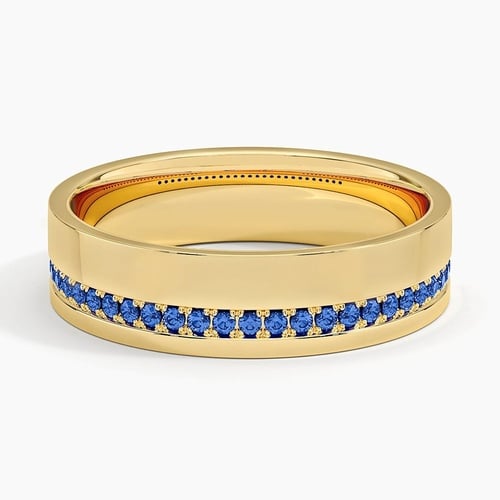 14K Rose Gold Austin Black Diamond 5.5mm Wedding Ring