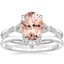 PT Morganite Nadia Diamond Bridal Set, smalltop view
