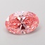 2.10 Ct. Fancy Vivid Pink Oval Lab Grown Diamond