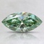 0.72 Ct. Fancy Vivid Pacific Green Marquise Lab Grown Diamond