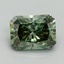 1.66 Ct. Fancy Vivid Green Radiant Lab Grown Diamond