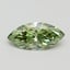 1.03 Ct. Fancy Vivid Green Marquise Lab Grown Diamond
