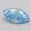 1.01 Ct. Fancy Vivid  Blue Marquise Lab Grown Diamond