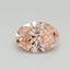0.40 Ct. Fancy Vivid Pink Oval Lab Grown Diamond