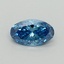 0.71 Ct. Fancy Vivid Blue Oval Lab Grown Diamond