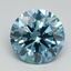 3.07 Ct. Fancy Vivid Blue Round Lab Grown Diamond