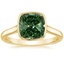 18K Yellow Gold Luna 2mm Bezel Ring, smalltop view