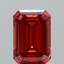 1.40 Ct. Fancy Vivid Orange Emerald Lab Grown Diamond