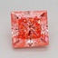 1.53 Ct. Fancy Vivid Pink Princess Lab Grown Diamond