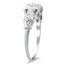 The Mistie Ring, smalltop view on a hand