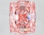 8.10 Ct. Fancy Vivid  Pink Cushion Lab Grown Diamond