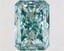 21.33 Ct. Fancy Intense Bluish Green Radiant Lab Grown Diamond