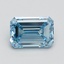 3.01 Ct. Fancy Intense Blue Emerald Lab Grown Diamond