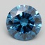 2.50 Ct. Fancy Vivid Blue Round Lab Grown Diamond