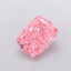 2.22 Ct. Fancy Vivid  Pink Cushion Lab Grown Diamond
