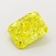 1.28 Ct. Fancy Vivid  Yellow Radiant Lab Grown Diamond