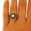 The Marin Ring, smalltop view on a hand
