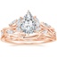 14K Rose Gold Secret Garden Diamond Ring (1/2 ct. tw.) with Winding Willow Ring