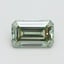 1.00 Ct. Fancy Intense Pacific Green Emerald Lab Grown Diamond
