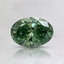 0.63 Ct. Fancy Vivid Pacific Green Oval Lab Grown Diamond