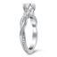 Floral Twisted Vine-Inspired Engagement Ring, smallview