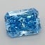 1.00 Ct. Fancy Vivid  Blue Radiant Lab Grown Diamond
