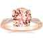 14K Rose Gold Petite Luxe Twisted Vine Diamond Ring (1/4 ct. tw.), smalltop view