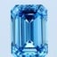 1.52 Ct. Fancy Vivid Blue Emerald Lab Grown Diamond